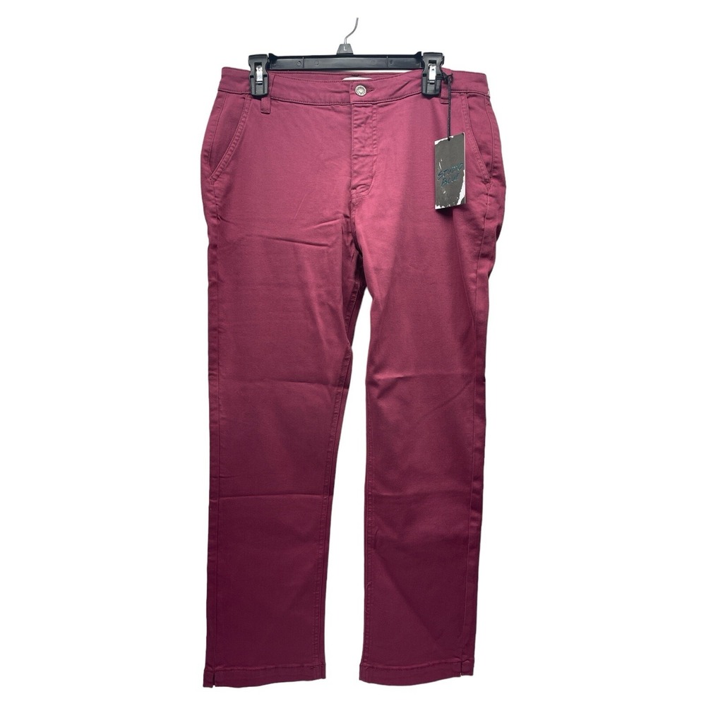 Studio Blue Women's Size 31 33/28 Wine Color Straight Leg Jean Pants Stretchy